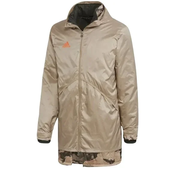Adidas Tan Adv Laycoat Reversible Khaki Camouflage Men's Size XL EI7398 NWT New - Picture 1 of 10